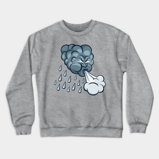 Storm Cloud Crewneck Sweatshirt by Malchev